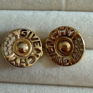 Givenchy Vintage Crystal Clip-on Earrings